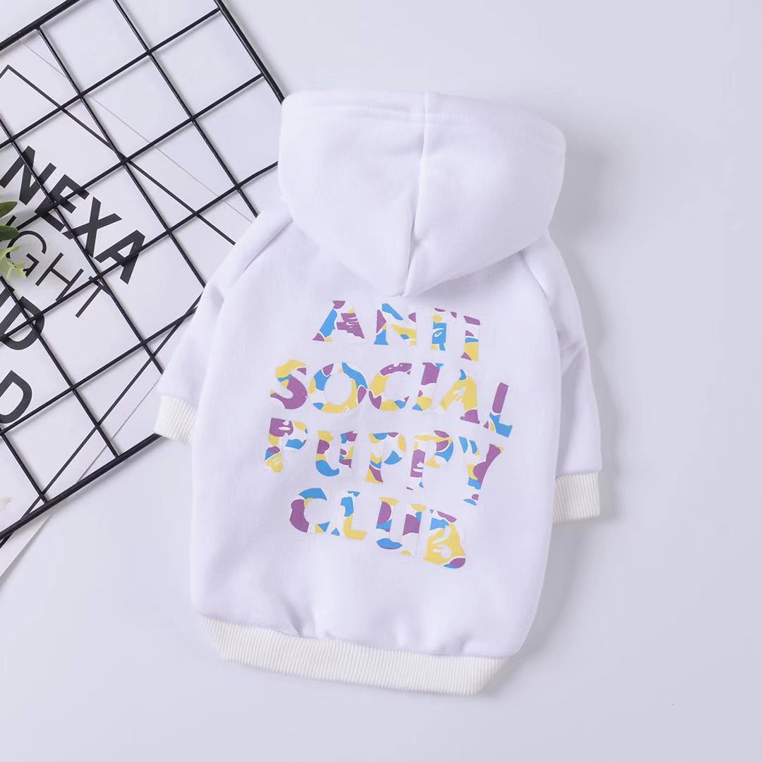 Plush Hooded Pet Dog Sweater Clothes