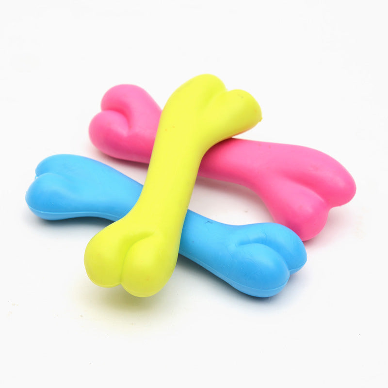Rubber Bite Resistant Toys, High Quality Dog Bone Type