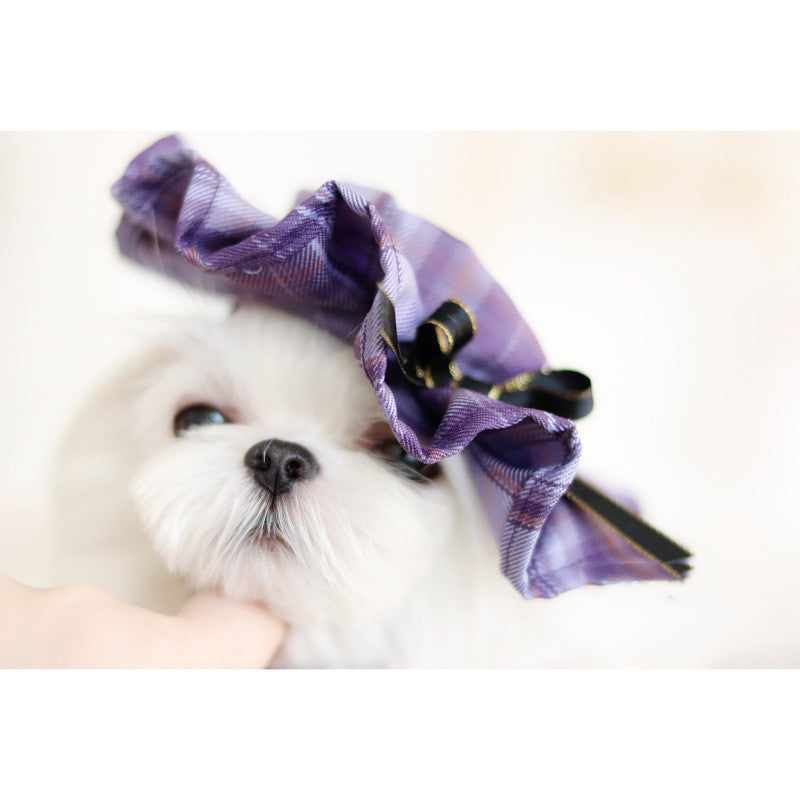 Plaid Bow Pet Dress