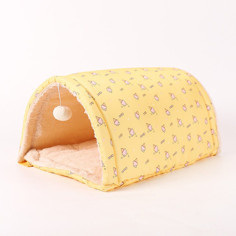 All-Season Cat Tunnel and Play Mat