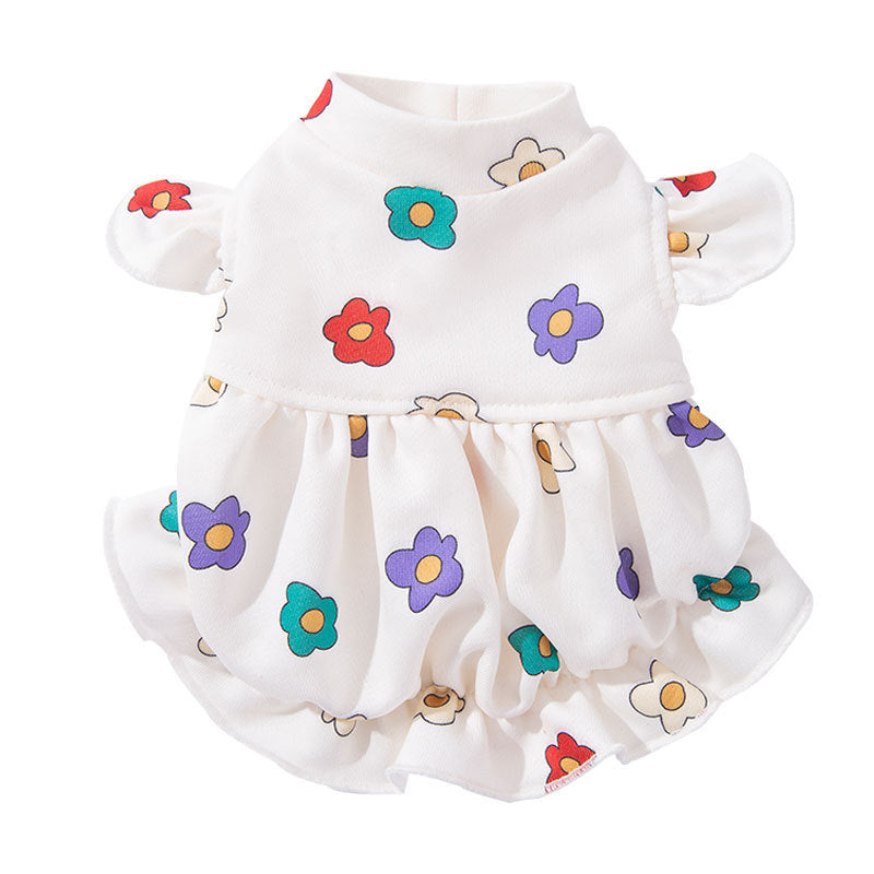 Cute Flower Print Dress