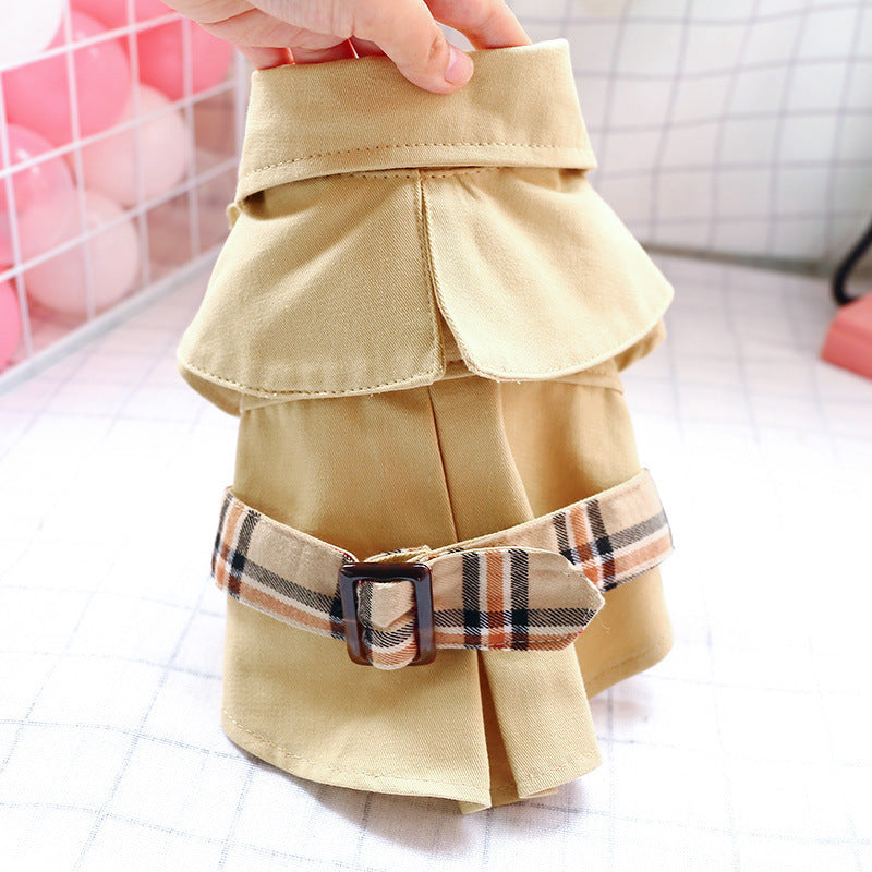 Khaki Pet Trench Coat