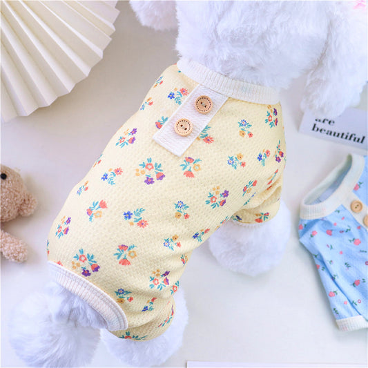 Pet Dog Summer Four-legged Homewear Pajamas
