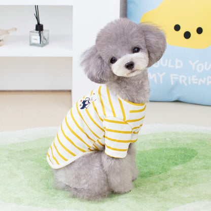 Pomeranian Teddy Small Dog Pet Suit Embrace Bear T-shirt
