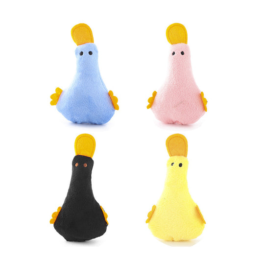 Plush Duck Squeaky Toy for Dogs & Cats