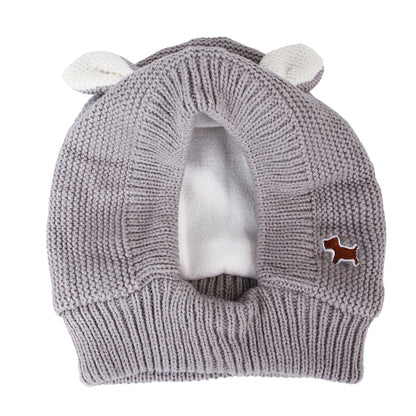 Knitted Large Dog Golden Retriever Warm And Windproof Hat