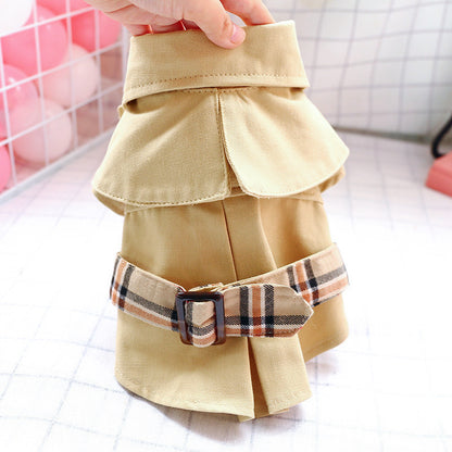 Khaki Pet Trench Coat