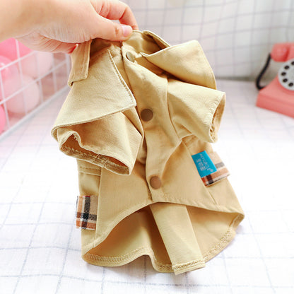 Khaki Pet Trench Coat