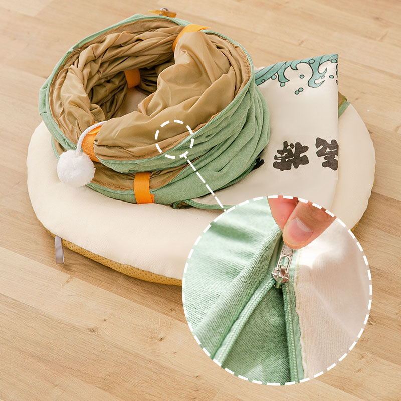 Folding Cat Tunnel & Washable Nest