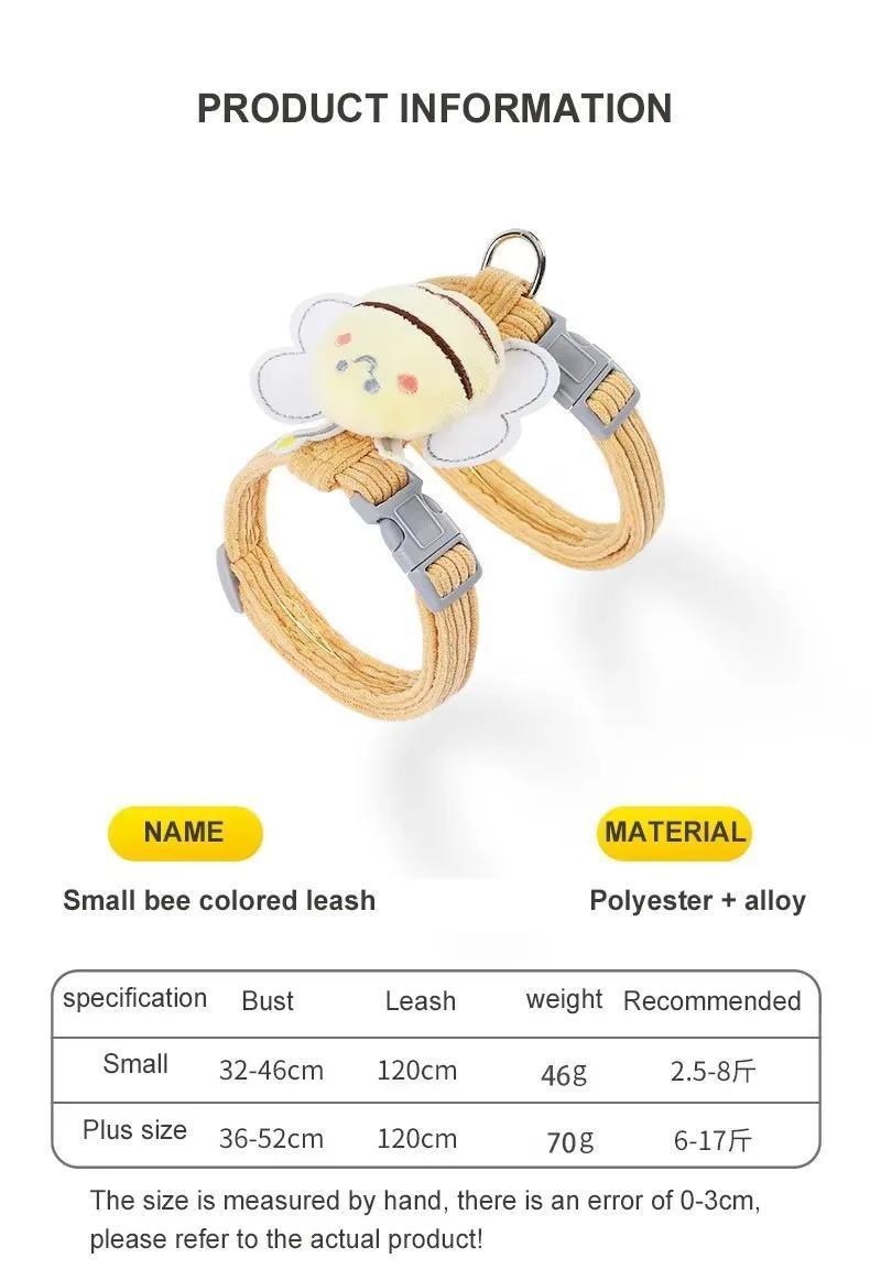 Cat Small Dog Wings Decoration Adjustable Chest Harness Leash Set Pet Supplies