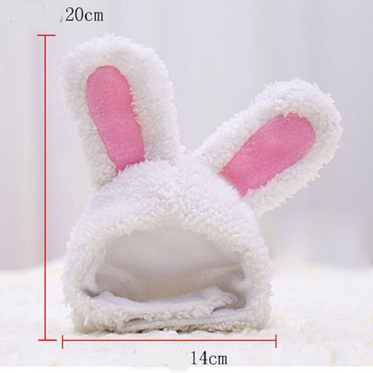 Fashion Warm Rabbit Ears Pet Hat