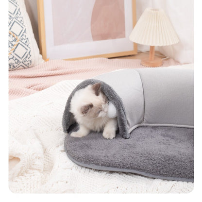 Plush Tunnel Hideout for Cats