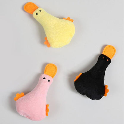Plush Duck Squeaky Toy for Dogs & Cats