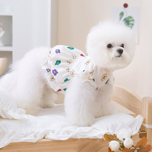 Cute Flower Print Dress