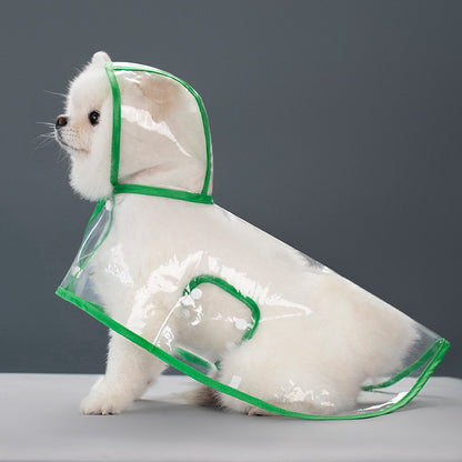 Pet Supplies Dog Transparent Plastic Raincoat