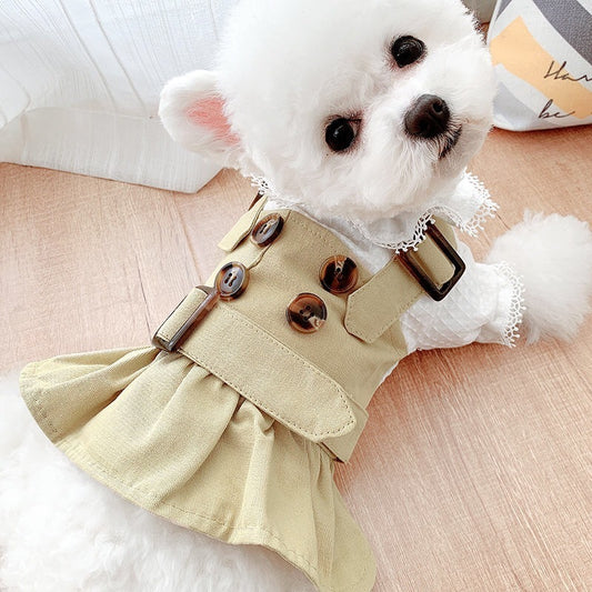 Khaki Pet Trench Coat