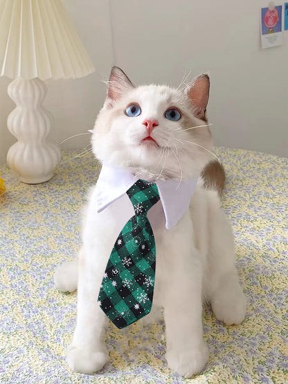 Pet Tie Saliva Towel British Style Gentleman