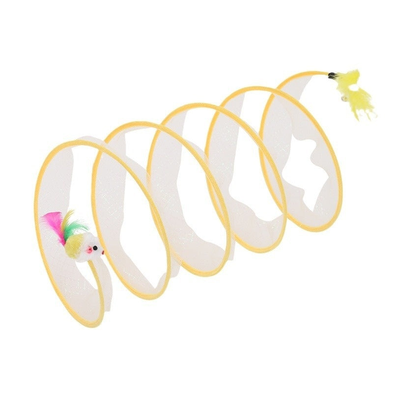S-Shaped Foldable Cat Tunnel Toy