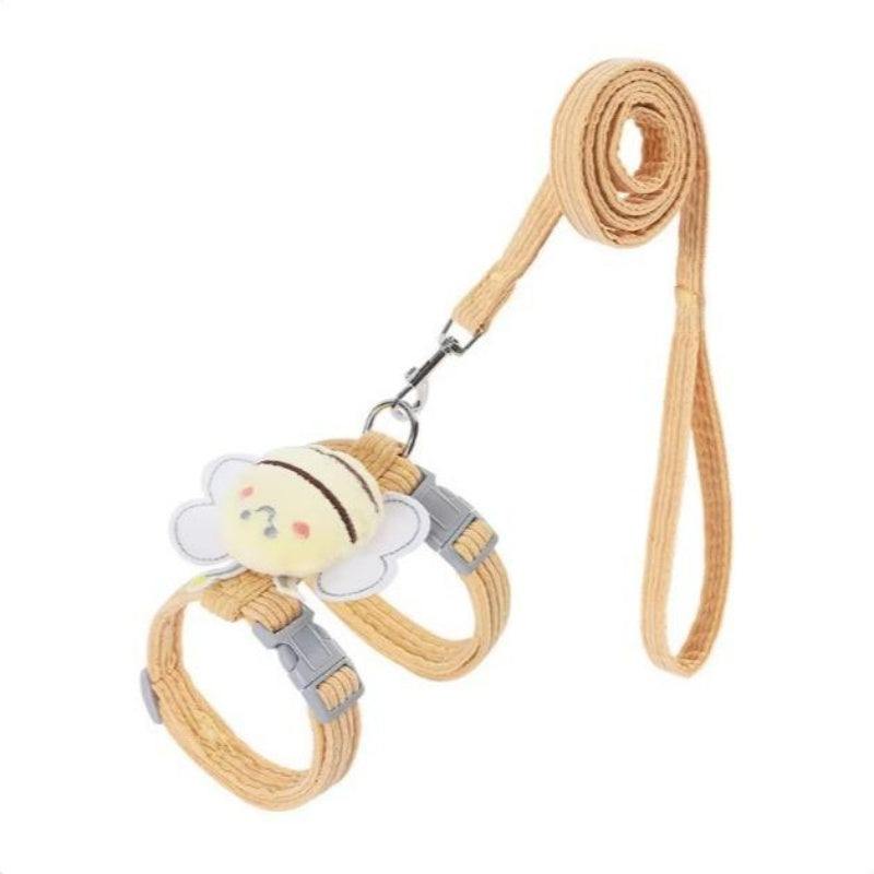 Cat Small Dog Wings Decoration Adjustable Chest Harness Leash Set Pet Supplies