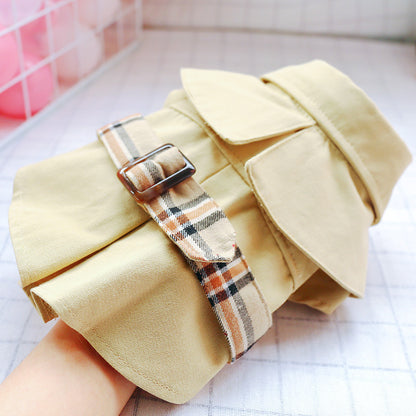 Khaki Pet Trench Coat