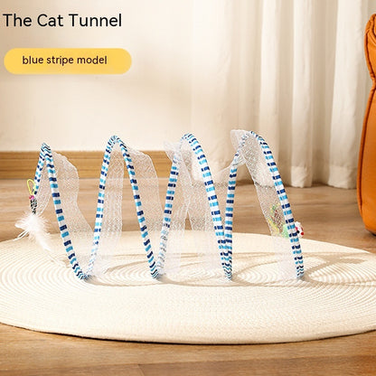 S-Shaped Foldable Cat Tunnel Toy
